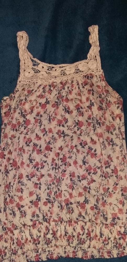 Vintage floral tank top